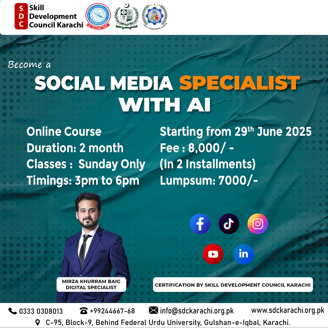 social media- Skill Developing Center
