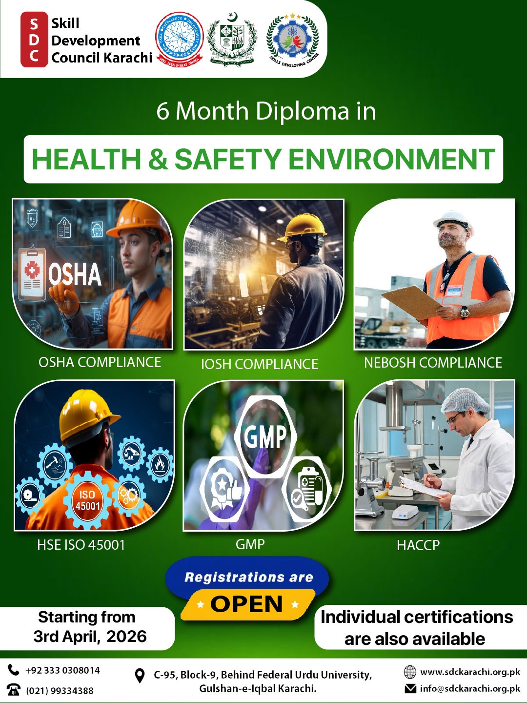 Health and safety environment