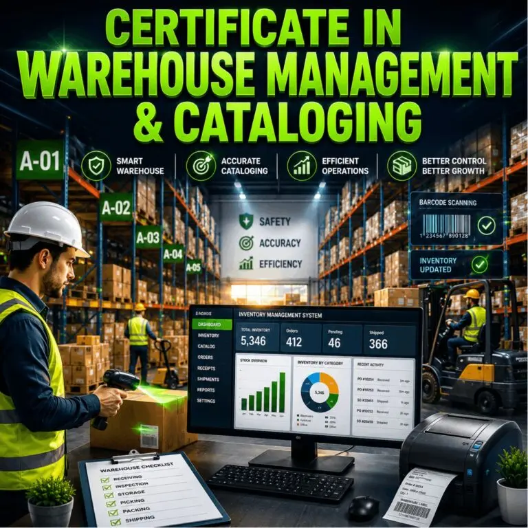 Certificate in Warehouse Management & Cataloging