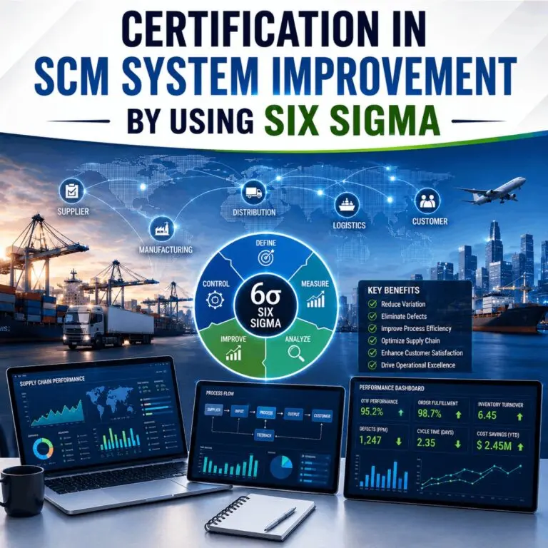 Certificate in SCM System Improvement by Using Six Sigma