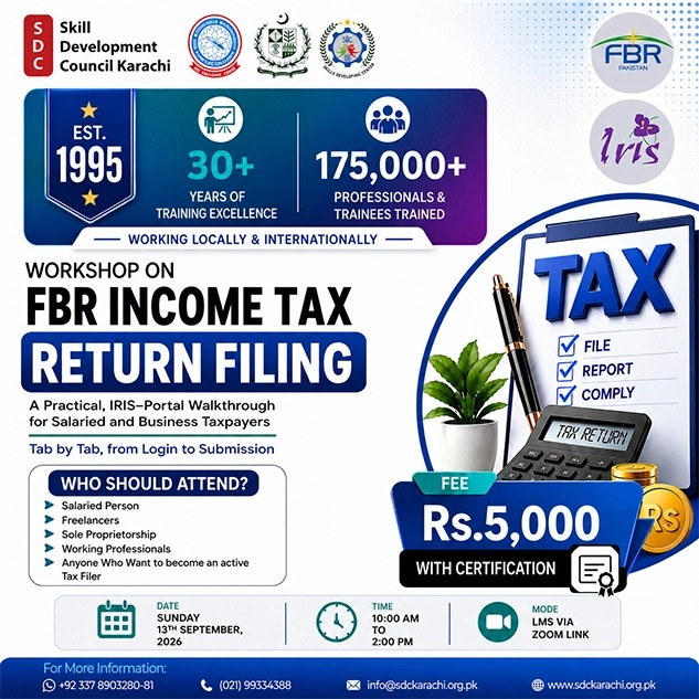 WORKSHOP ON FBR INCOME TAX RETURN FILING